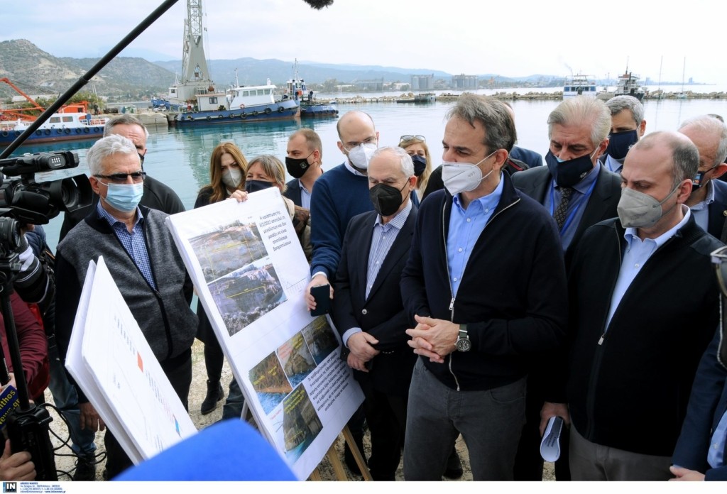 Ο Μητσοτάκης στη Διώρυγα της Κορίνθου – Τι είπε για τα έργα (pics)