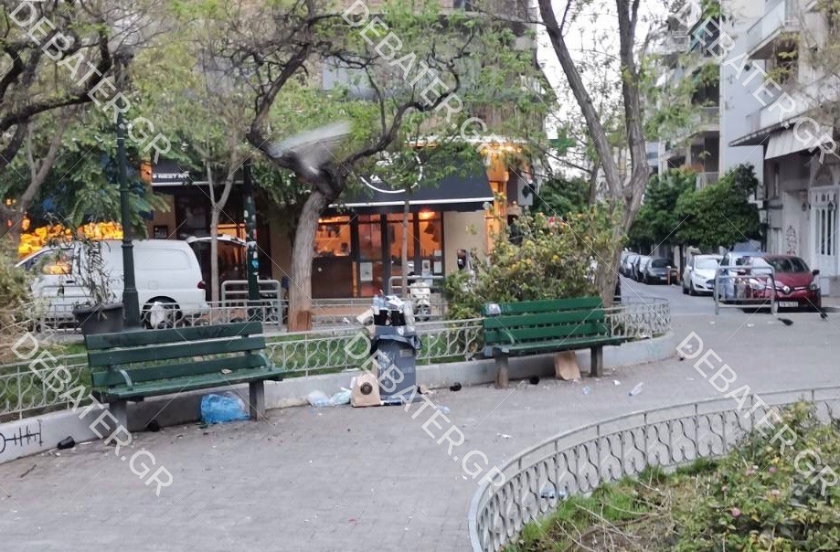 Κορονοπάρτι μέχρι τα ξημερώματα στην Κυψέλη -“Βομβαρδισμένο τοπίο” η πλατεία Αγίου Γεωργίου (pics)