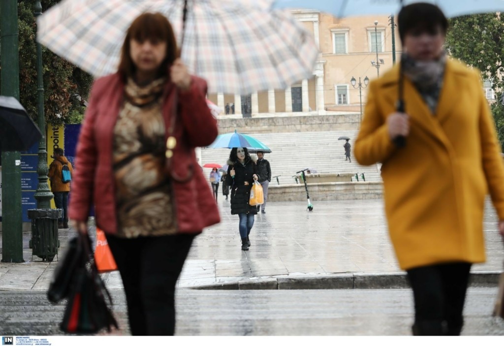 Άστατος καιρός με βροχές και καταιγίδες τη Δευτέρα