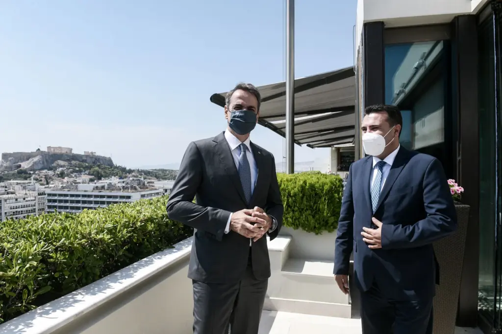 Συνάντηση Μητσοτάκη – Ζάεφ στο Μαξίμου