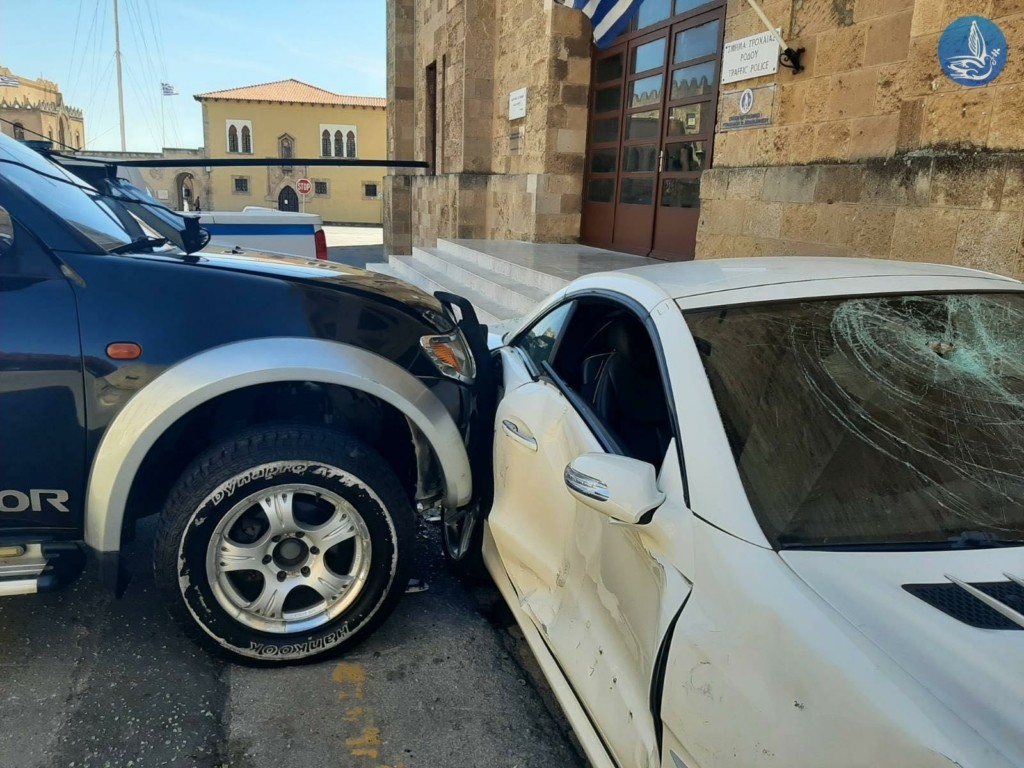 Ρόδος – Yπαστυνόμος κατέστρεψε με βαριοπούλα το αυτοκίνητο του αστυνομικού διευθυντή (pics)