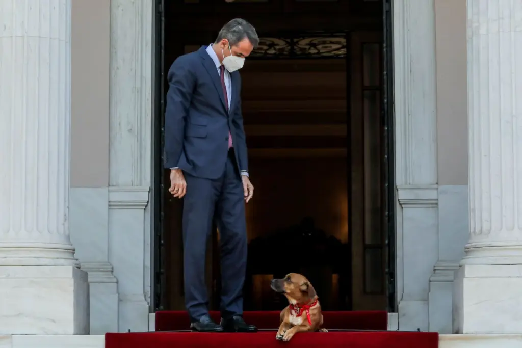 Έλιωσε στα χάδια του πρωθυπουργού ο Πίνατ (pics)
