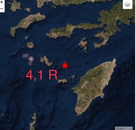 Σεισμός 4,1 Ρίχτερ στη Χάλκη