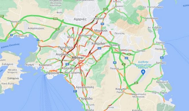 Κίνηση τώρα – Mποτιλιάρισμα χιλιομέτρων στον Κηφισό (pic)