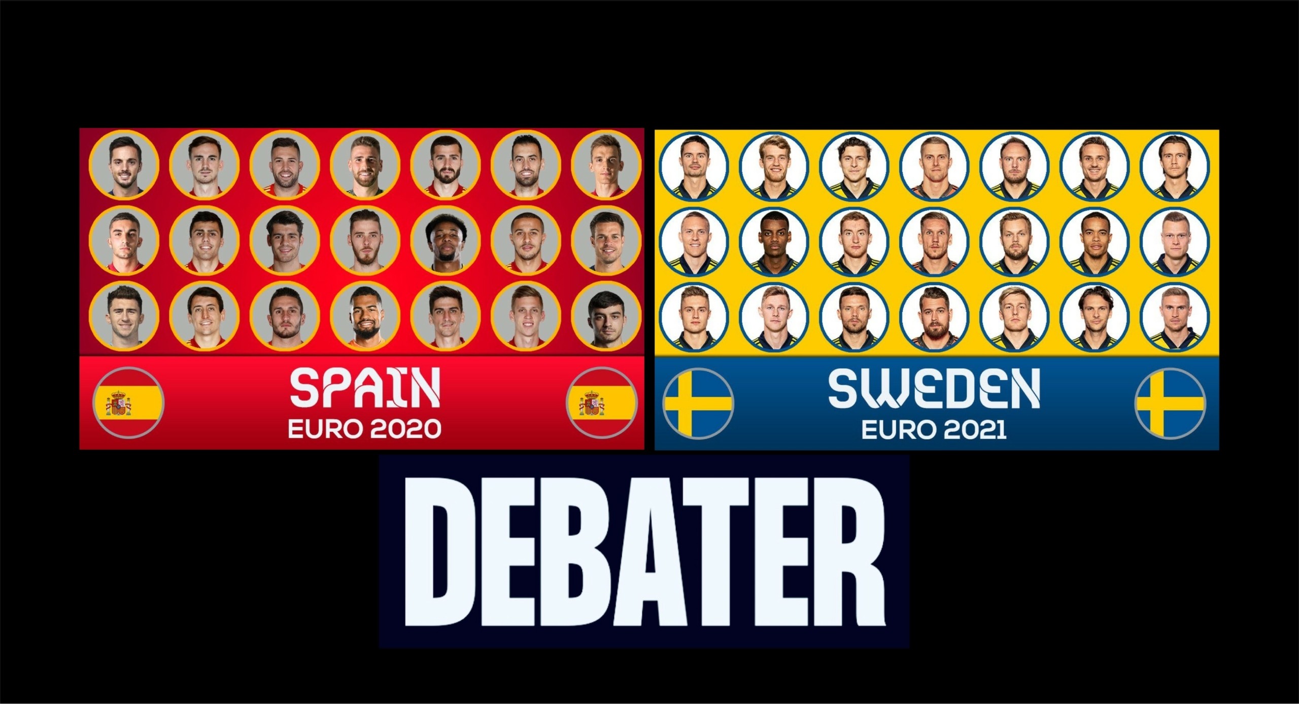 Εθνική Ισπανίας vs Εθνική Σουηδίας – Ποια ομάδα θες να κερδίσει;