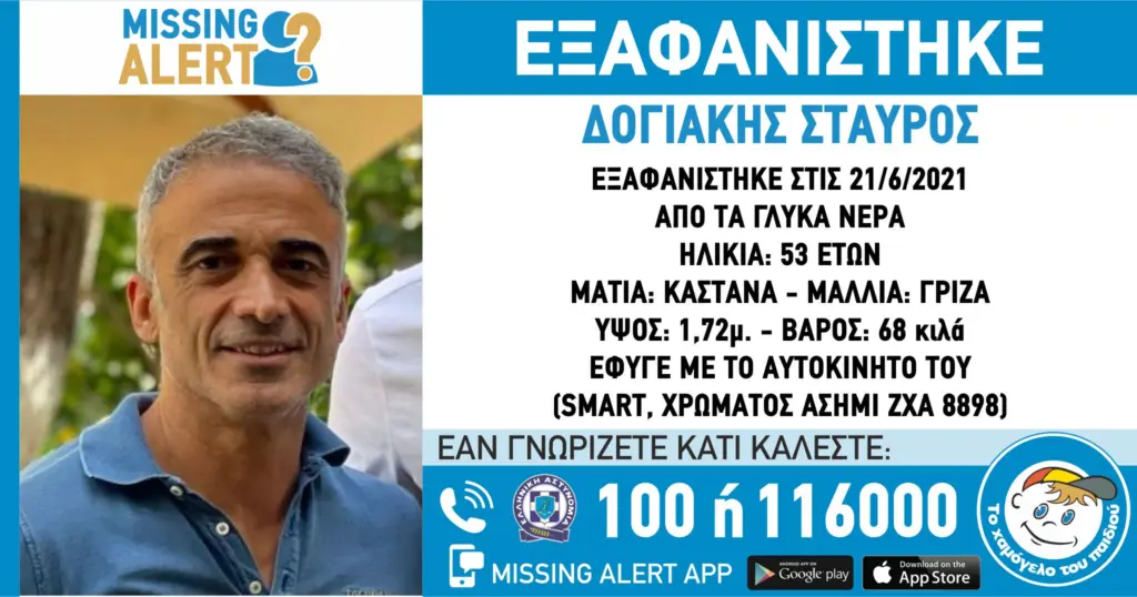 Αγωνία για την εξαφάνιση 53χρονου στα Γλυκά Νερά – Η ζωή του βρίσκεται σε κίνδυνο