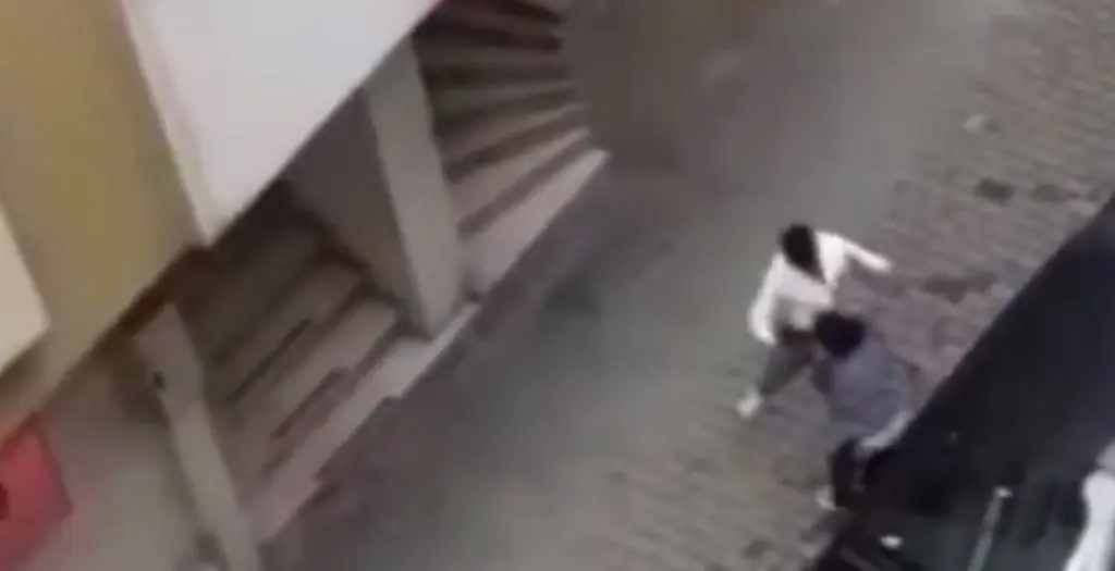 Τούρκος “σπάει” στο ξύλο την έγκυο σύζυγο του στη μέση του δρόμου  (σκληρές εικόνες)