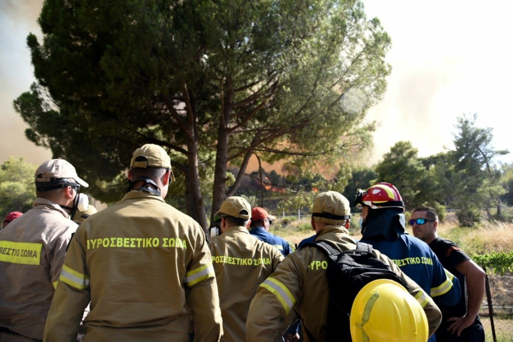 Στο μέτωπο της φωτιάς έφτασε ο Νίκος Χαρδαλιάς
