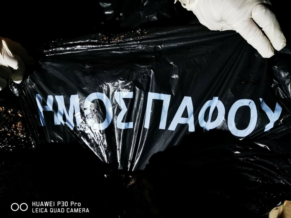 Καλυμμένα με πίσσα βρέθηκαν 2 μικρά σκυλάκια σε κάδο σκουπιδιών – Πως έγινε η διάσωση τους (pics)