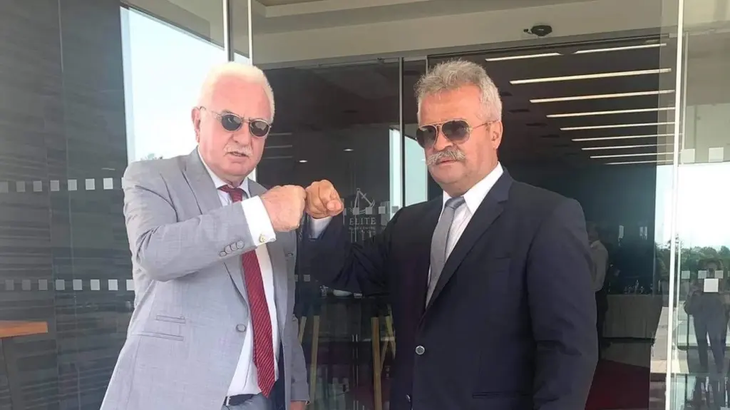 Ο Γιώργος Τσούκαλης και ο Γιάννης Ραχωβίτσας στο 19ο συνέδριο της Ένωσης Ποινικολόγων