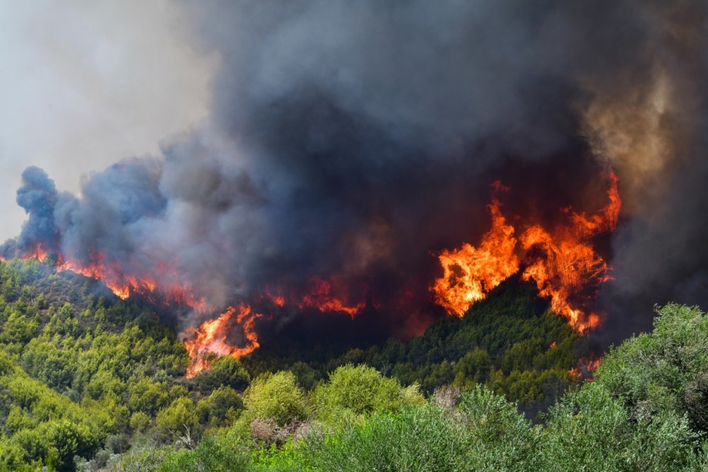 Εκκενώνουν 3 χωριά στην Εύβοια – Χτυπούν οι καμπάνες στις Κεχριές για να φύγουν οι κάτοικοι – Στήνουν αναχώματα για να σωθούν (vid)