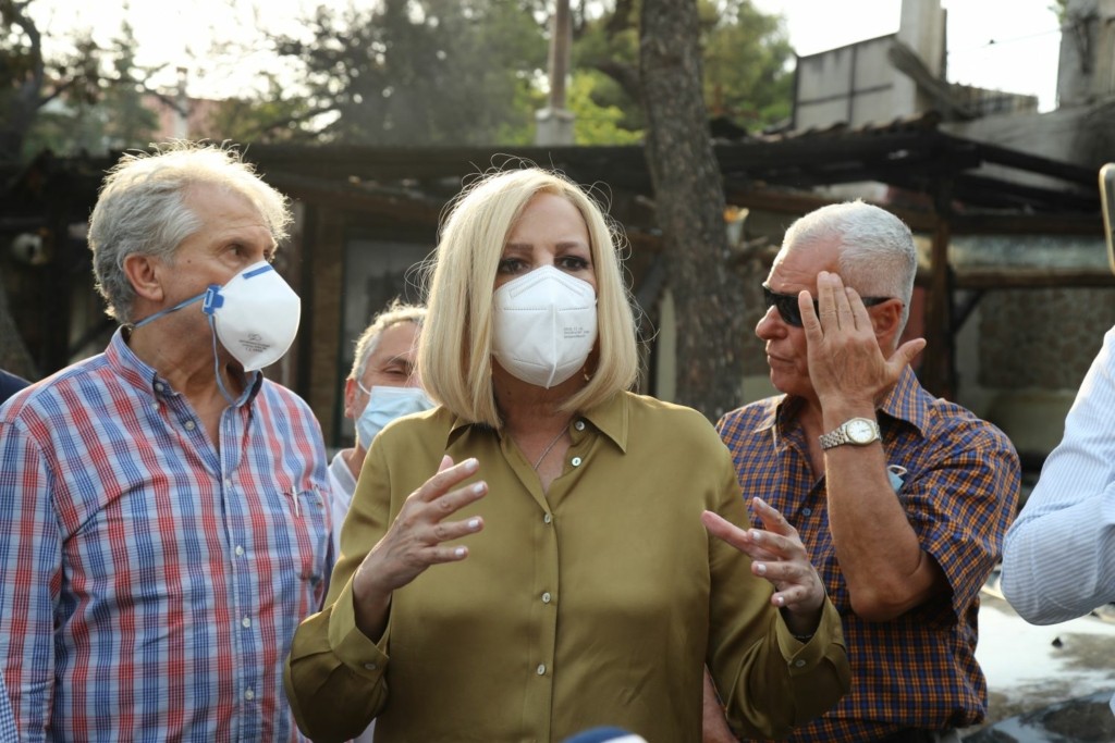 Στις πυρόπληκτες περιοχές της Ηλείας την Πέμπτη η Φώφη Γεννηματά