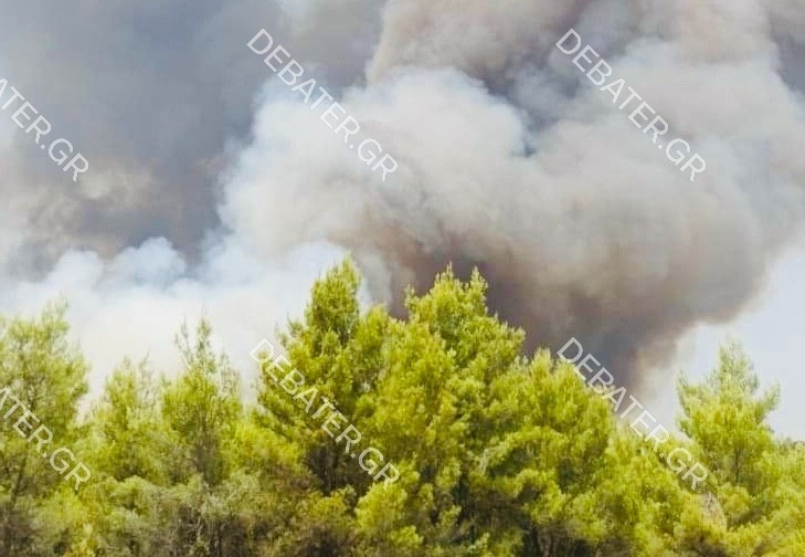 Τεράστια αναζωπύρωση στο μέτωπο της Βαρυμπόμπης – Κινείται προς Κρυονέρι και Αφίδνες (pics&vid)