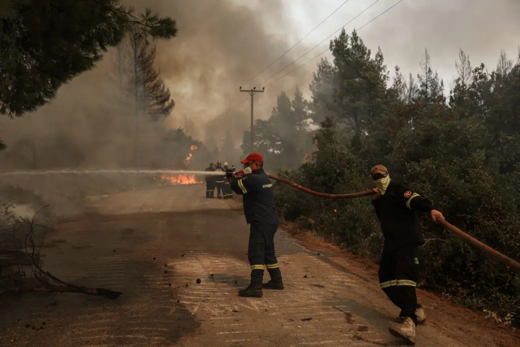 Μεγάλη φωτιά σε δάσος στη Παιονία Κιλκίς