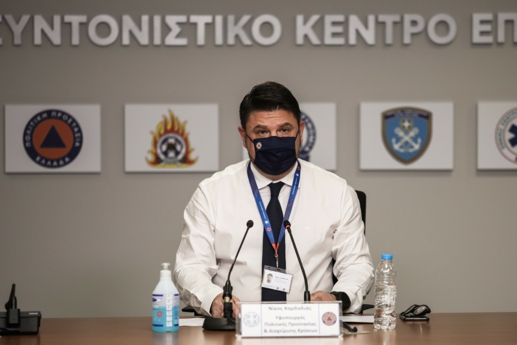 Νέα έκτακτη ενημέρωση Χαρδαλιά για την εξέλιξη των πυρκαγιών