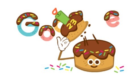 Η Google γίνεται 23 ετών και το γιορτάζει με ένα “doodle τούρτα” (vid)