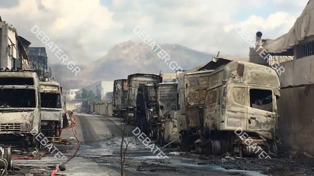 Οριοθετήθηκε η φωτιά στον Ασπρόπυργο – Εικόνες καταστροφής στο εργοστάσιο (pic&vid)