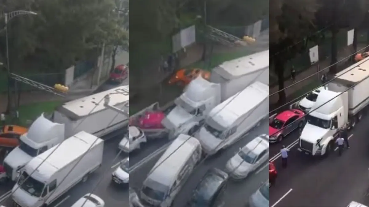 Οδηγός φορτηγού “τρελαίνεται” και παίρνει σβάρνα όποιο όχημα βρίσκει μπροστά του (vids)
