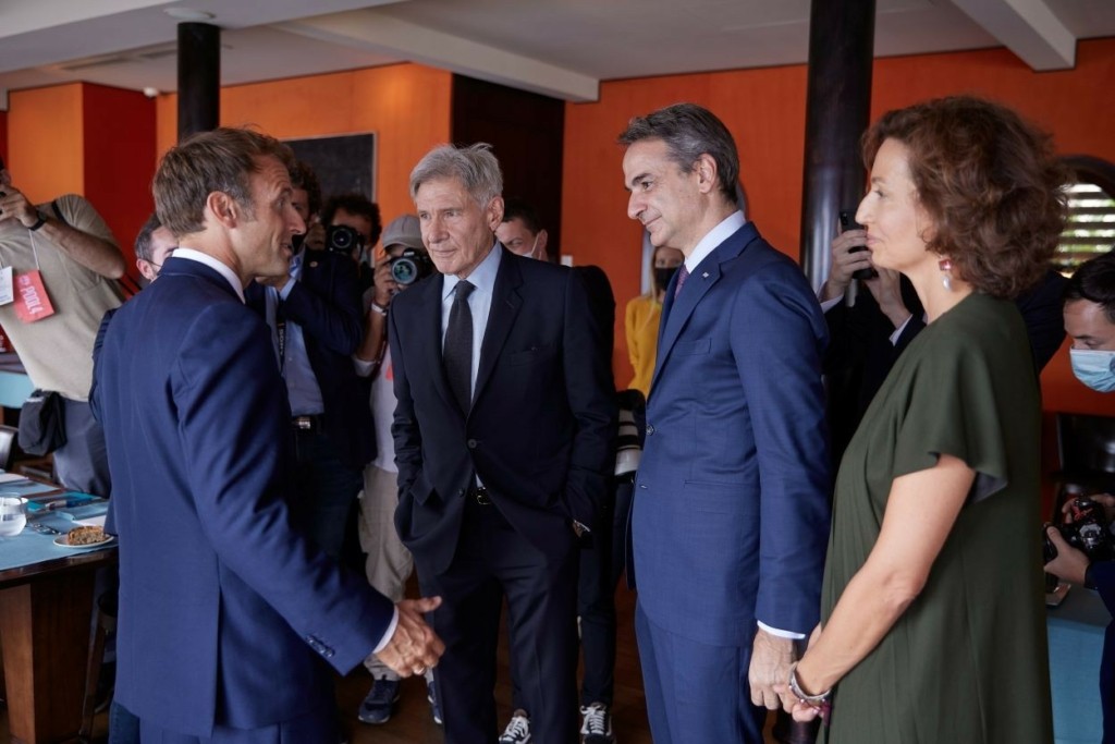 Το γεύμα του Μητσοτάκη με τον Μακρόν και… τον Χάρισον Φορντ – Η “περιβαλλοντική” ατζέντα (pic)