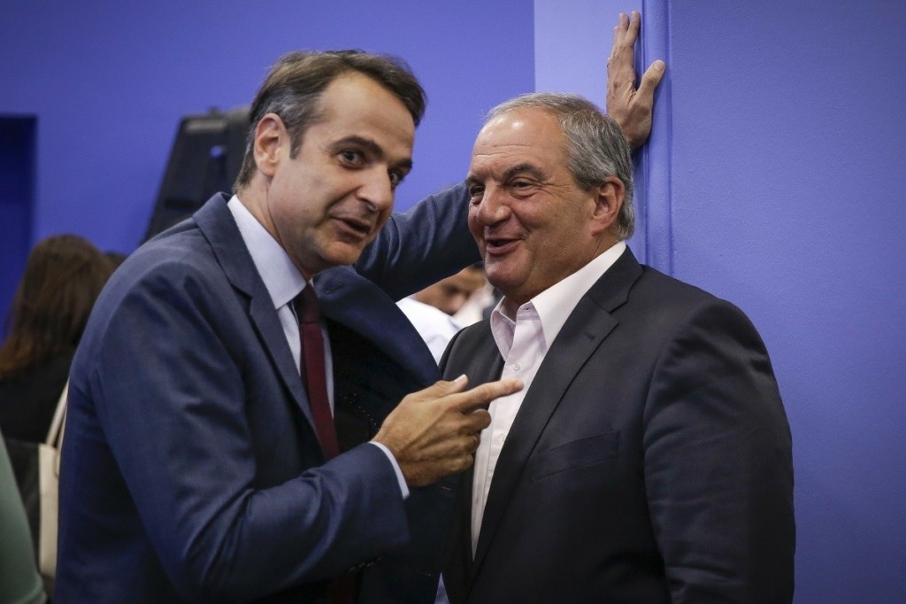 Κοινή εμφάνιση Κυριάκου Μητσοτάκη- Κώστα Καραμανλή