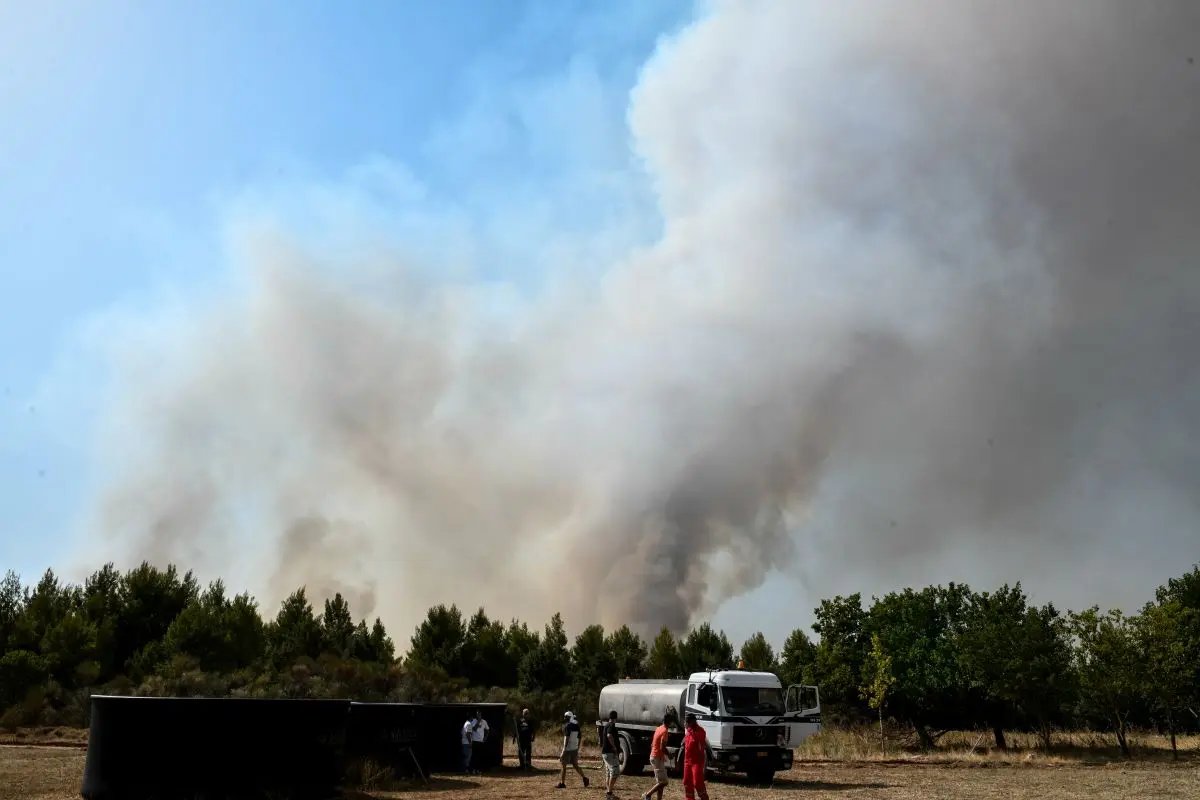 Ένα πυκνό κύμα καπνού σκέπασε τη Λαμία και αναστάτωσε τους κατοίκους – Τι συνέβη (pics)
