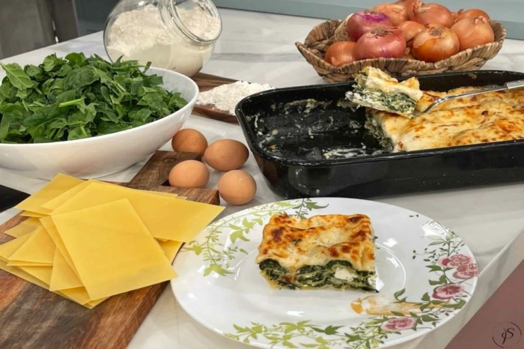 Λαζάνια με σπανάκι και ρικότα στον φούρνο από τον Πέτρο Συρίγο
