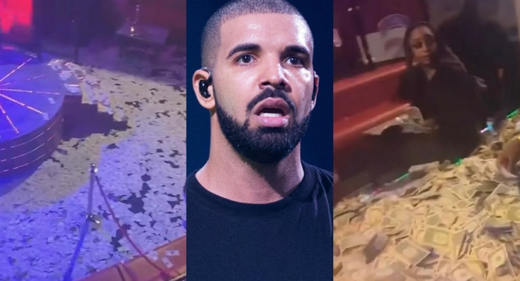 Ο Drake σκόρπισε 1 εκατ. δολάρια σε στριπτιτζάδικο (vid)