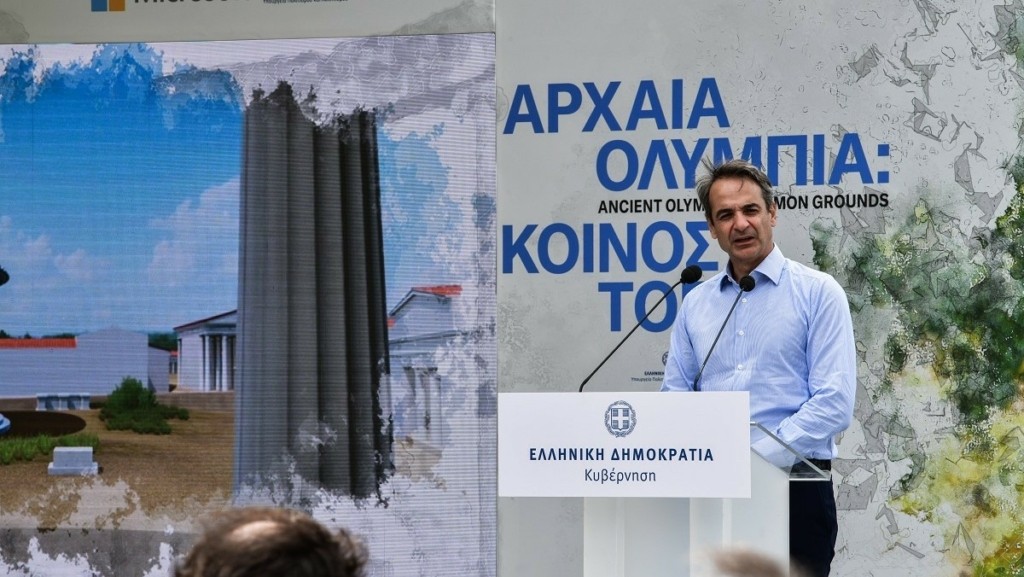 “Σήμερα συναντιέται η αρχαιολογία με την τεχνολογία” – Ο Μητσοτάκης από την Αρχαία Ολυμπία (vid)