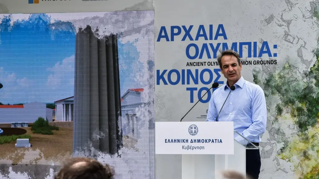 “Σήμερα συναντιέται η αρχαιολογία με την τεχνολογία” – Ο Μητσοτάκης από την Αρχαία Ολυμπία (vid)