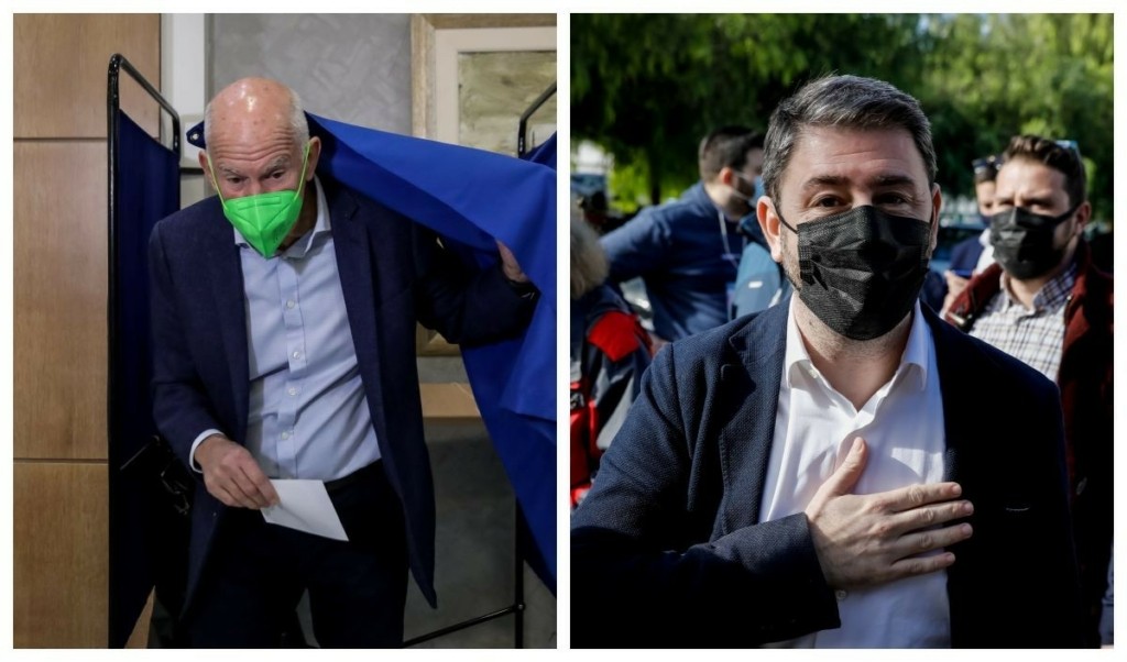 Πάνω από 100.000 οι ψηφοφόροι στις εκλογές του ΚΙΝΑΛ – Ψήφισαν Ανδρουλάκης και Παπανδρέου