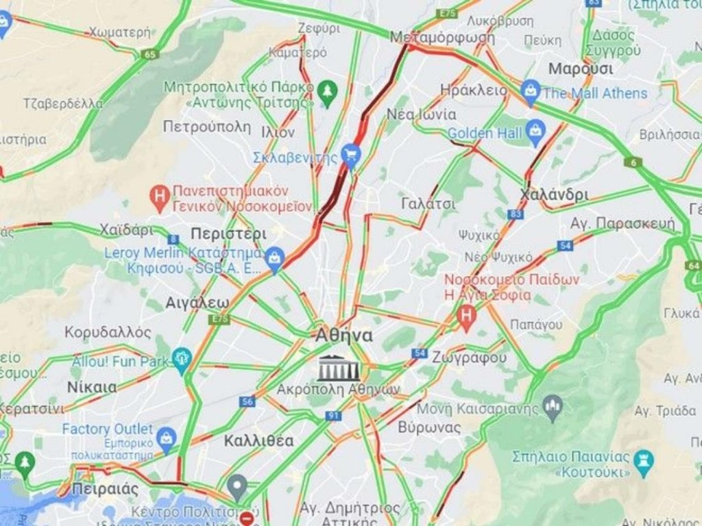 Κίνηση ΤΩΡΑ – Απροσπέλαστος ο Κηφισός, πού αλλού υπάρχει μποτιλιάρισμα