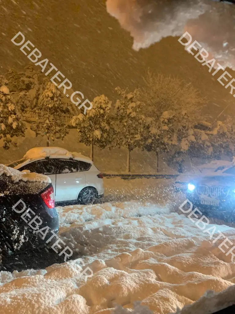 Νύχτα παγωμένης κόλασης στην Αττική Οδό – Τουρτουρίζουν εγκλωβισμένοι πολίτες μέσα στα αυτοκίνητα