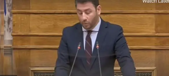 LIVE – Η ομιλία του Νίκου Ανδρουλάκη για την πρόταση μομφής