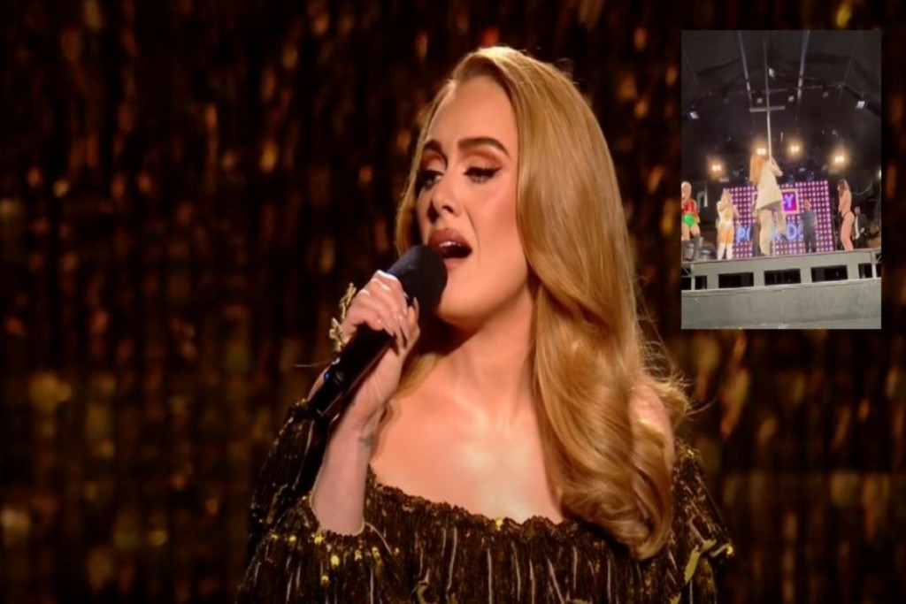 Η εντυπωσιακή εμφάνιση – “εξαφάνιση” της Adele με κομφετί στο Λας Βέγκας που μάγευσε το κοινό
