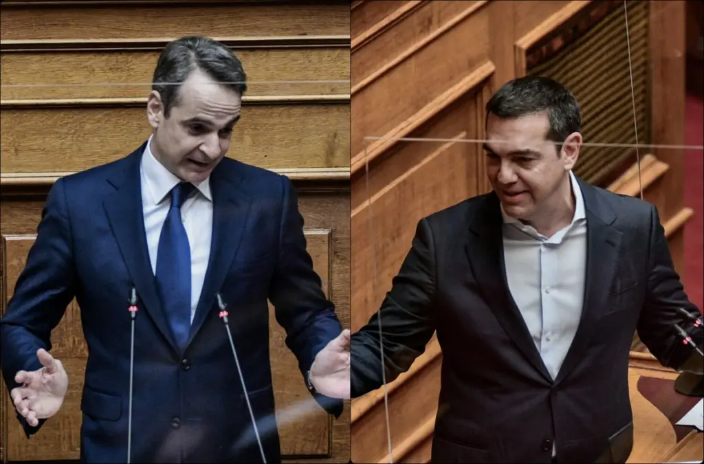 Στο 9,2% η διαφορά ΝΔ και ΣΥΡΙΖΑ – Πώς έκριναν οι πολίτες τη “μάχη” στη Βουλή για την πρόταση μομφής (pics)