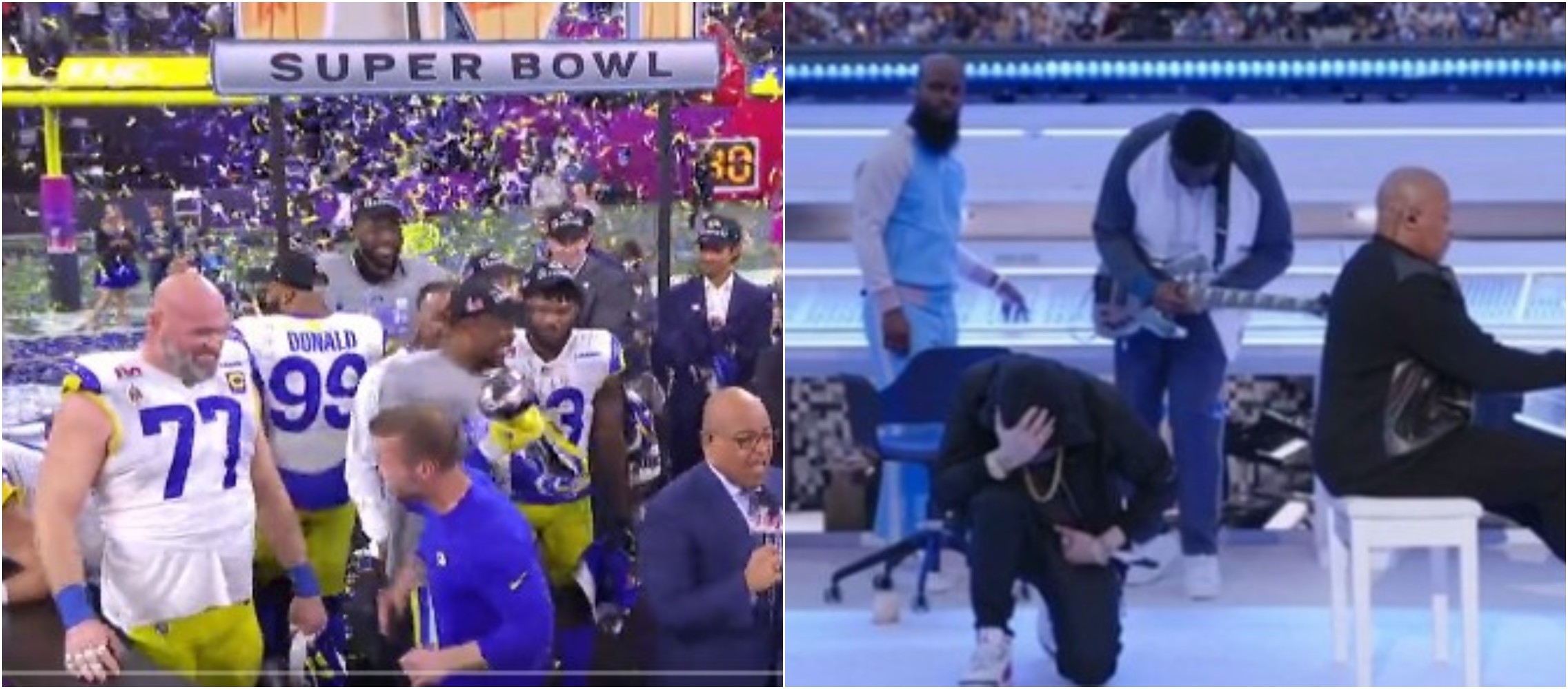 Μεγάλοι νικητές του Super Bowl οι Los Angeles Rams – Αντιδράσεις για την κίνηση του Eminem στο σόου (vids)