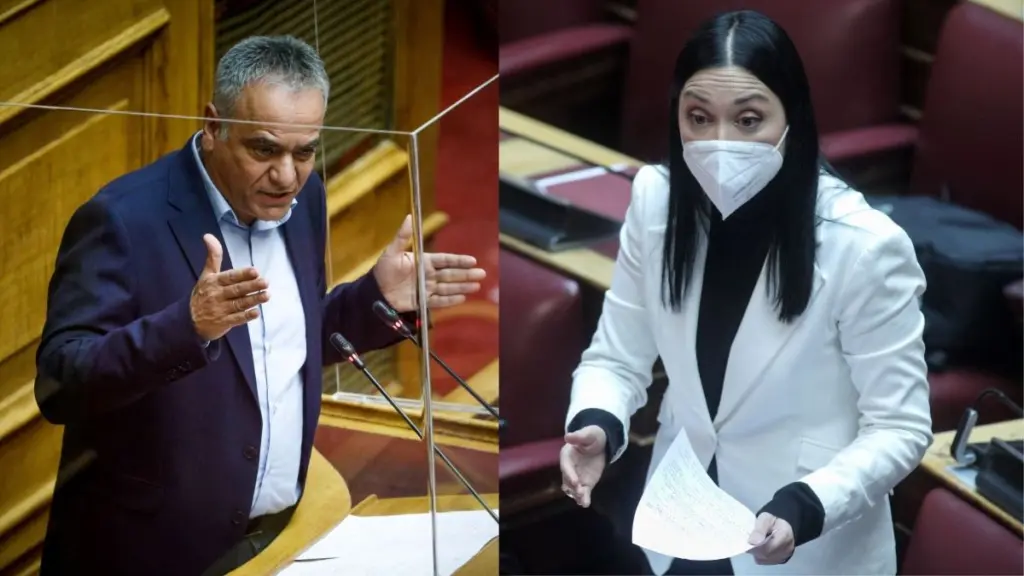 “Άναψαν” τα αίματα στη Βουλή – Άγρια κόντρα Σκουρλέτη με Γιαννακοπούλου – “Οι Ελβετοί, οι άχρωμοι και οι γερμανοτσολιάδες” (vid)