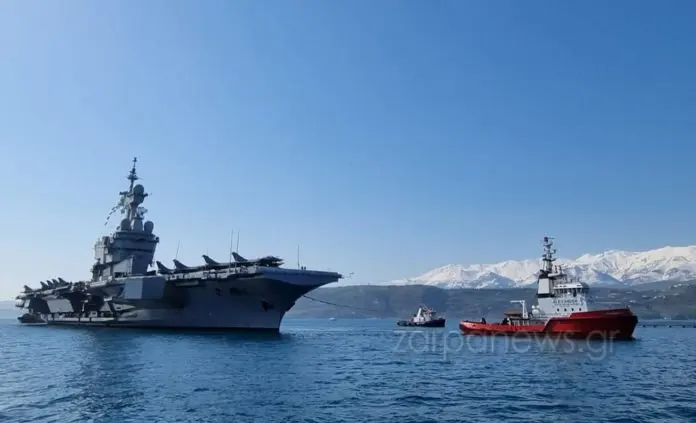Στη Σούδα το μεγαλύτερο πολεμικό πλοίο της Ευρώπης, το αεροπλανοφόρο Σαρλ Ντε Γκωλ (pics&vid) 