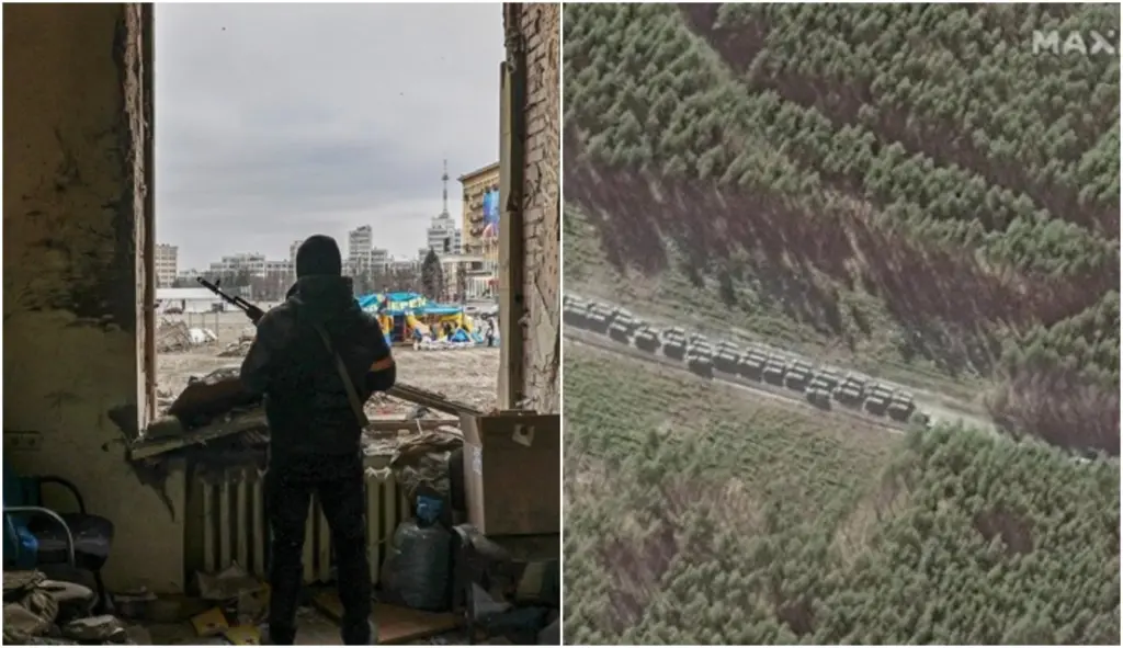 Η Ρωσική “τανάλια” σφίγγει το Κίεβο – Φάλαγγα χιλιομέτρων κατευθύνεται στην πόλη – Οχυρώνουν τα στενά οι κάτοικοι (vids)
