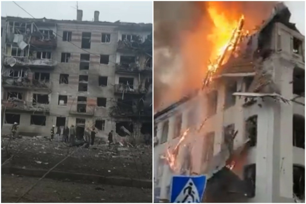 Εικόνες ισοπέδωσης στο Χάρκοβο, βομβάρδισαν το κτίριο της αστυνομίας και το πανεπιστήμιο – Υπό ρωσικό έλεγχο η Χερσώνα (vids)