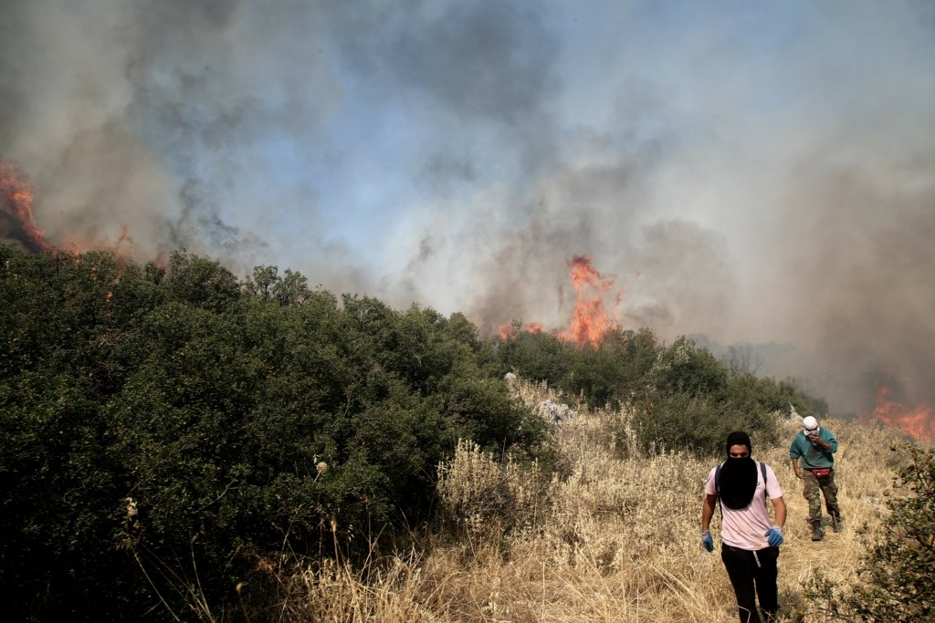 Φωτιά σε δάσος στη Χαλκιδική – Πνέουν ισχυροί άνεμοι – Επιχειρούν και εναέρια μέσα
