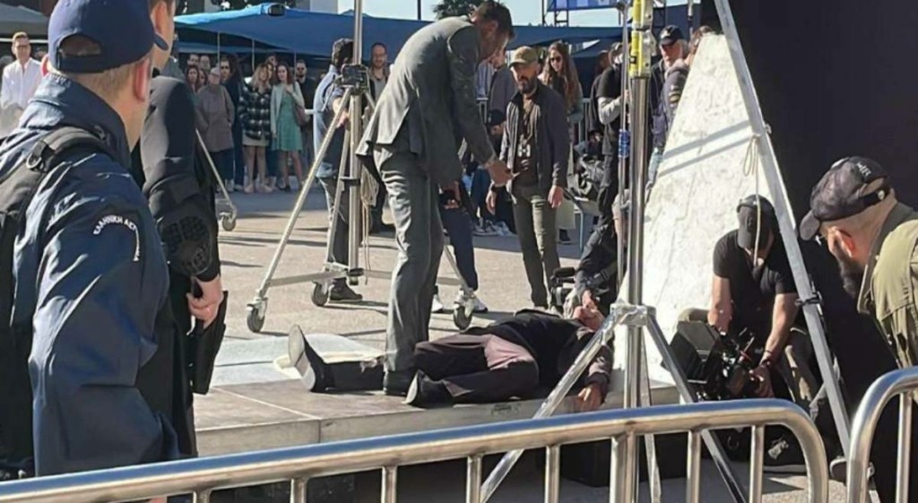 Πυροβολισμοί και μια απόπειρα δολοφονίας στην πλατεία Αριστοτέλους για το “The Bricklayer” (pics&vid)