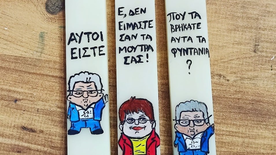 Η viral πλευρά του Πάσχα – Εργαστήριο στην Ηλεία έκανε λαμπάδα τον Δημήτρη Κουτσούμπα!