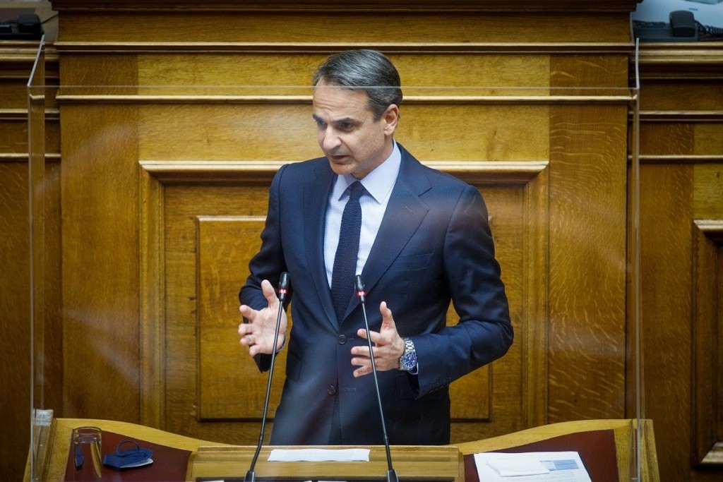 LIVE η ομιλία του Κυριάκου Μητσοτάκη στη Βουλή