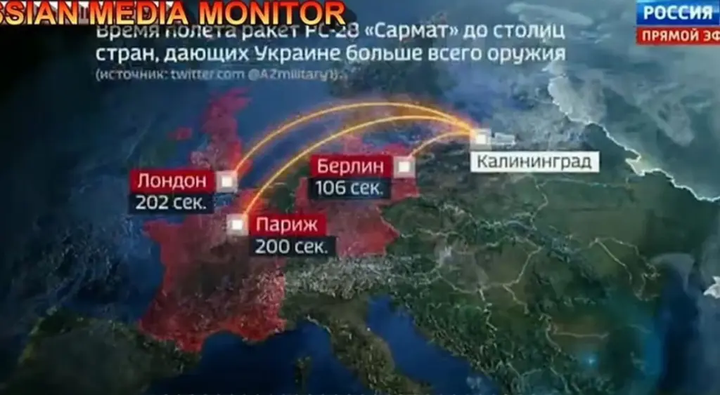 Το σενάριο του τρόμου στην ρωσική τηλεόραση – Σε 106 δευτερόλεπτα θα εξαφάνιζαν με πυρηνική επίθεση το Βερολίνο