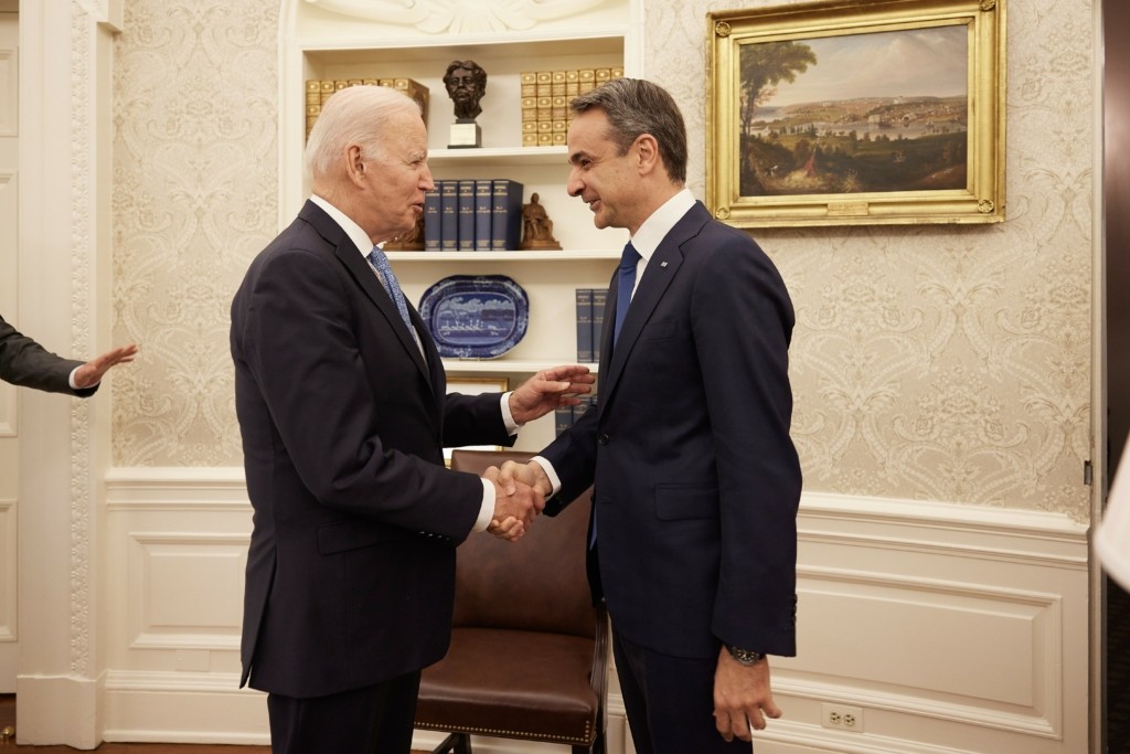 Τι συζήτησαν Μητσοτάκης – Μπάιντεν πίσω από τις κλειστές πόρτες – Ο χάρτης της “Γαλάζιας Πατρίδας” και η αγορά F-35