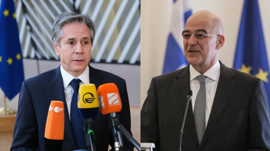 Επικοινωνία Δένδια με Μπλίνκεν – Επί τάπητος η τουρκική προκλητικότητα και η “πειρατεία” με τα ελληνικά τάνκερ στο Ιράν