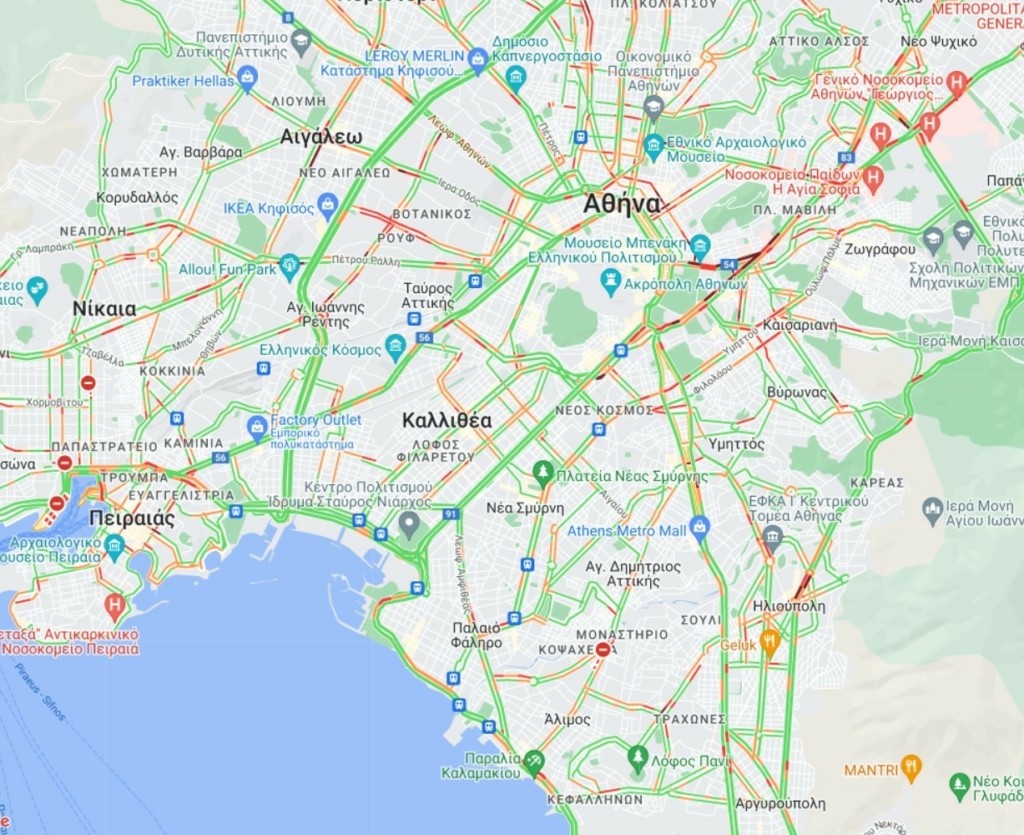 Έκλεισε η Βασιλίσσης Σοφίας λόγω της πορείας της ΠΟΕΔΗΝ
