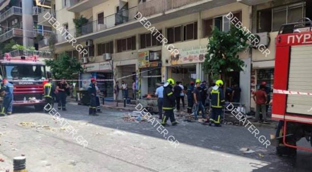 Ισχυρή έκρηξη σε κρεοπωλείο στο κέντρο της Αθήνας – Δύο τραυματίες (pics&vid)