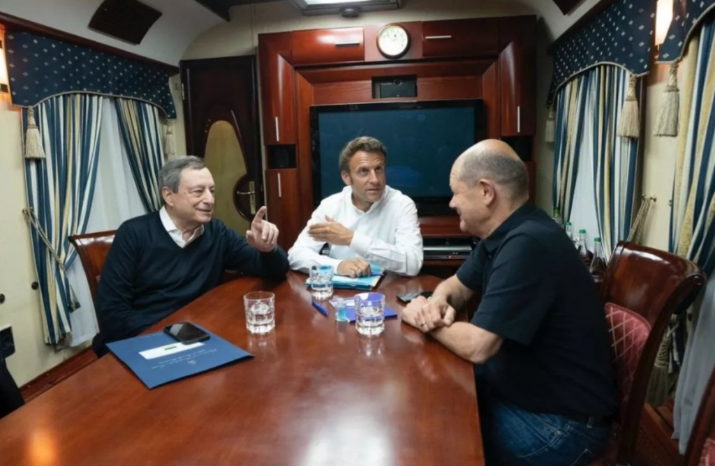 Καθ’ οδόν για το Κίεβο Μακρόν, Ντράγκι και Σολτς – Θα συναντηθούν με Ζελένσκι
